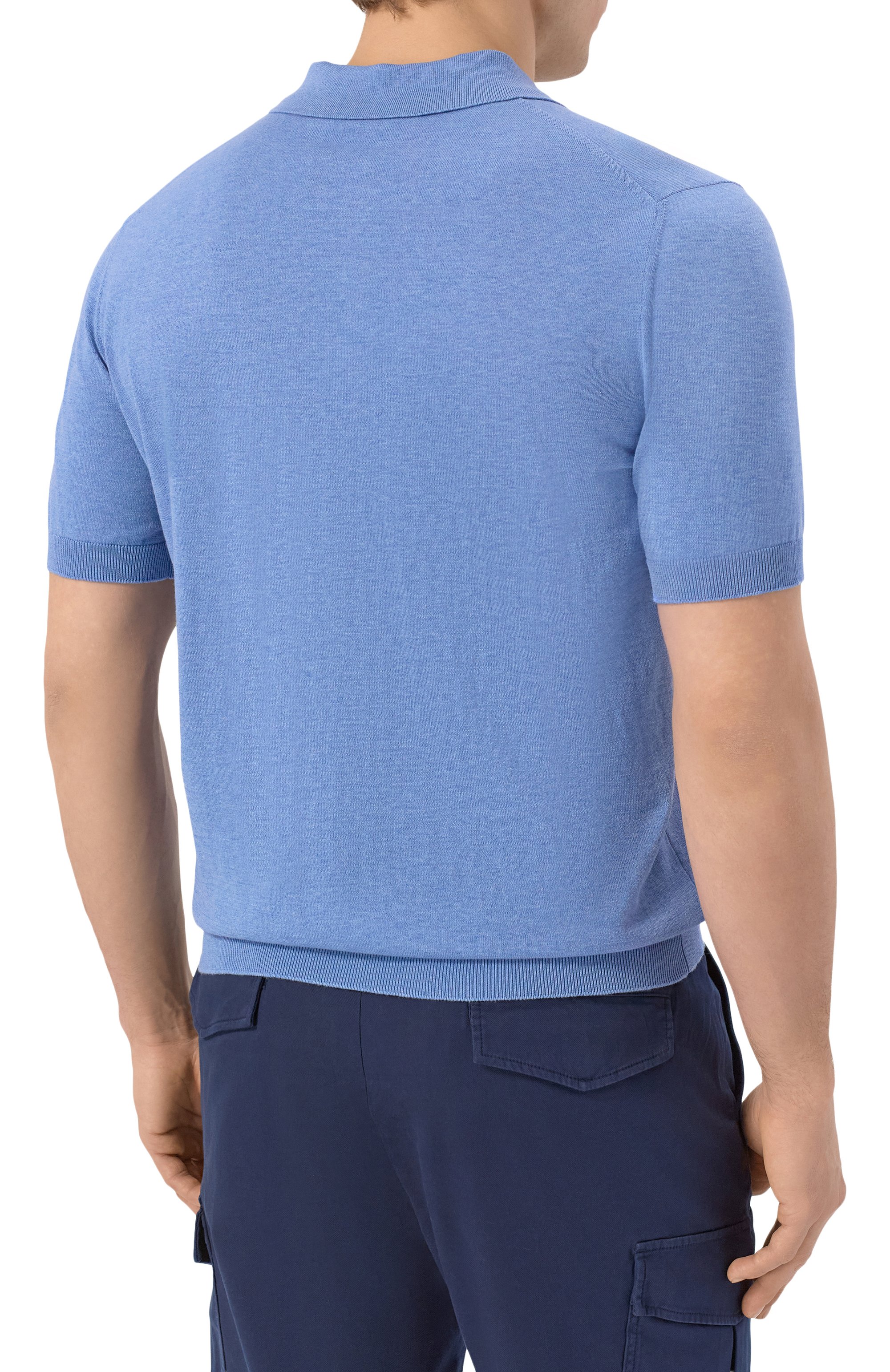 Хлопковое поло ANDREA CAMPAGNA, арт. M5426-8056, фото 4