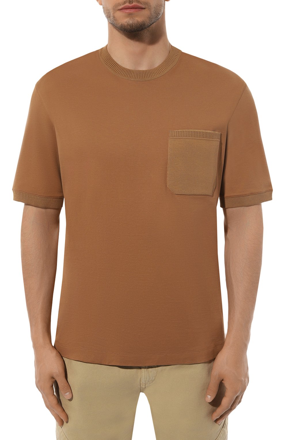 Хлопковая футболка ZEGNA, арт. UD379A7/D715, фото 3