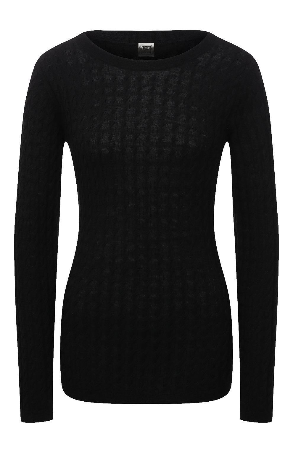 Шерстяной пуловер TOTEME черного цвета по цене 43600 руб., арт. 221-558-751, фото 1 Шерстяной пуловер TOTEME, арт. 221-558-751, фото 1