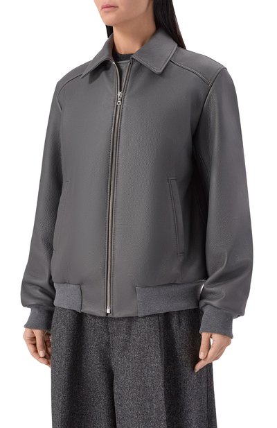 Кожаный бомбер MASLOV, арт. SMB63, фото 3