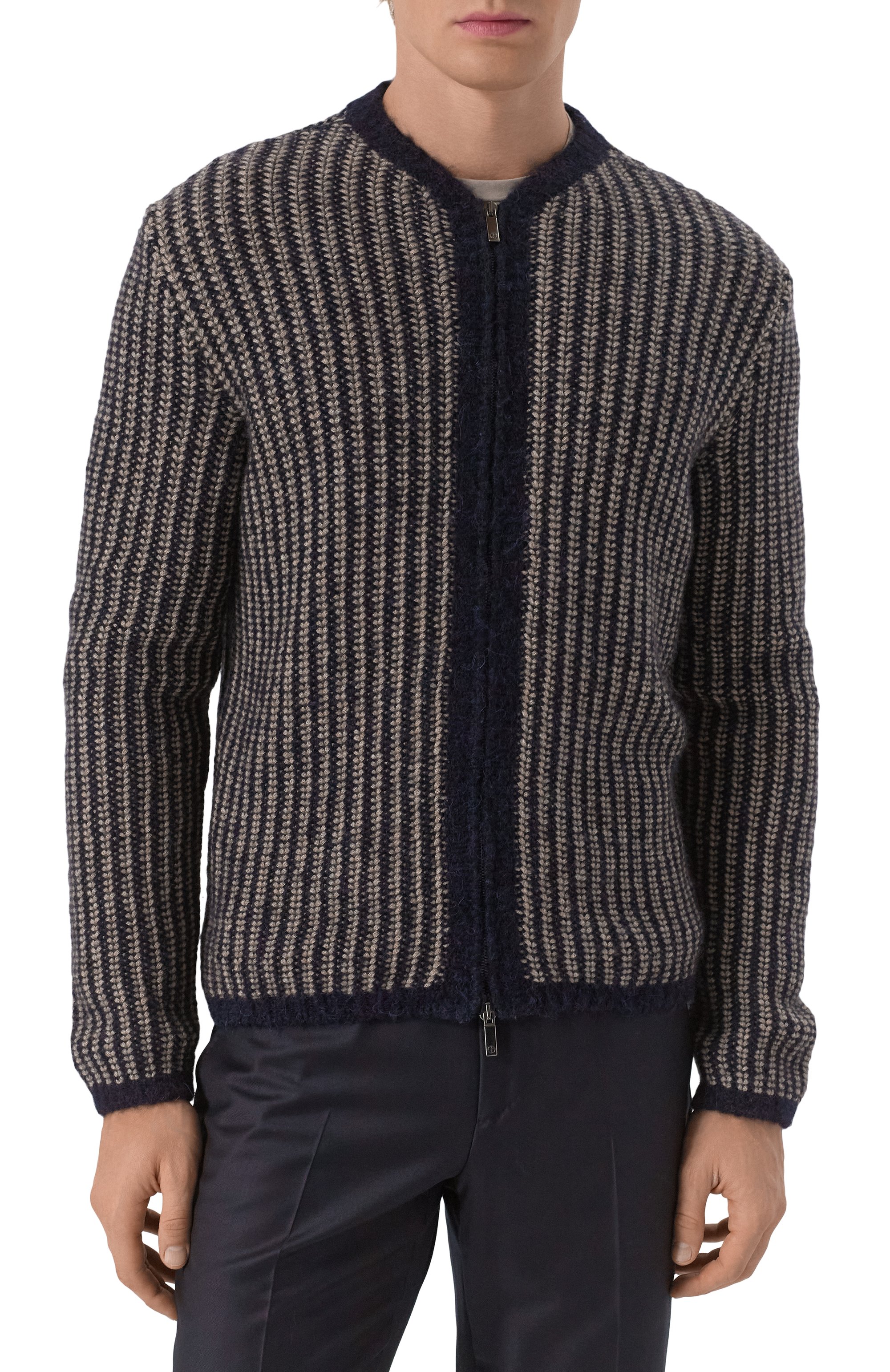 Кардиган из кашемира и шерсти альпака GIORGIO ARMANI, арт. 6KSB03/SM21Z, фото 3