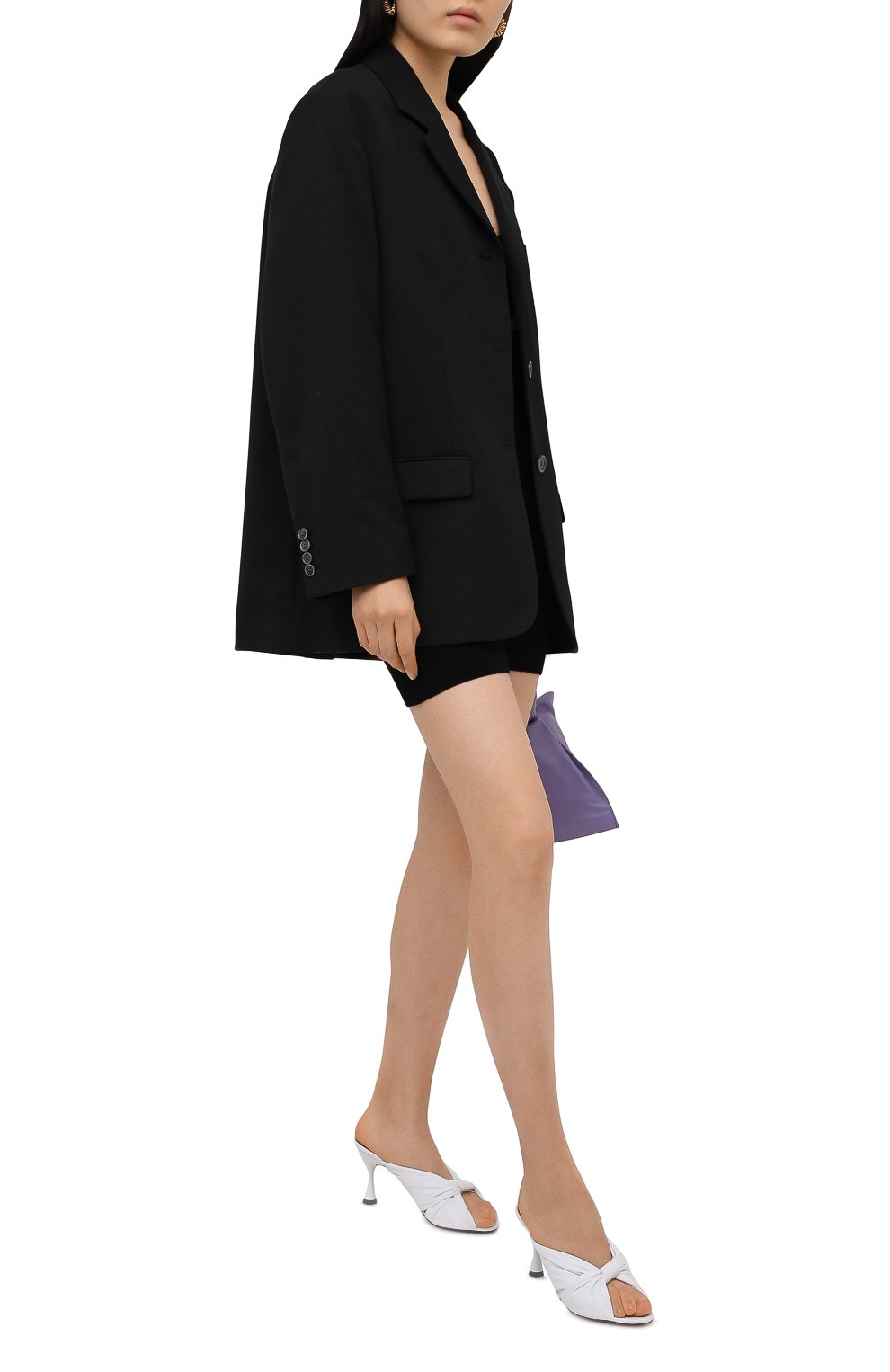 Кожаные мюли drapy BALENCIAGA, арт. 617574/WA2M0, фото 2