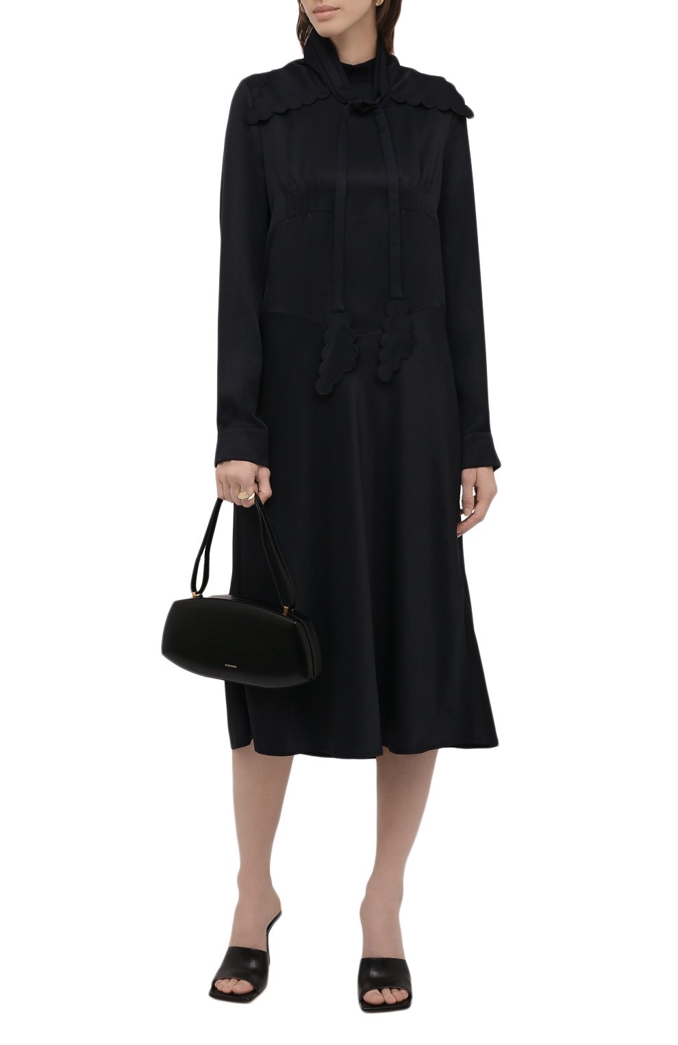 Платье из вискозы JIL SANDER, арт. JSWT505380-WT381500, фото 2