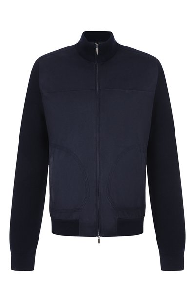 Мужской кардиган из хлопка и шелка ZILLI, арт. KZMC01M0149VTSU00