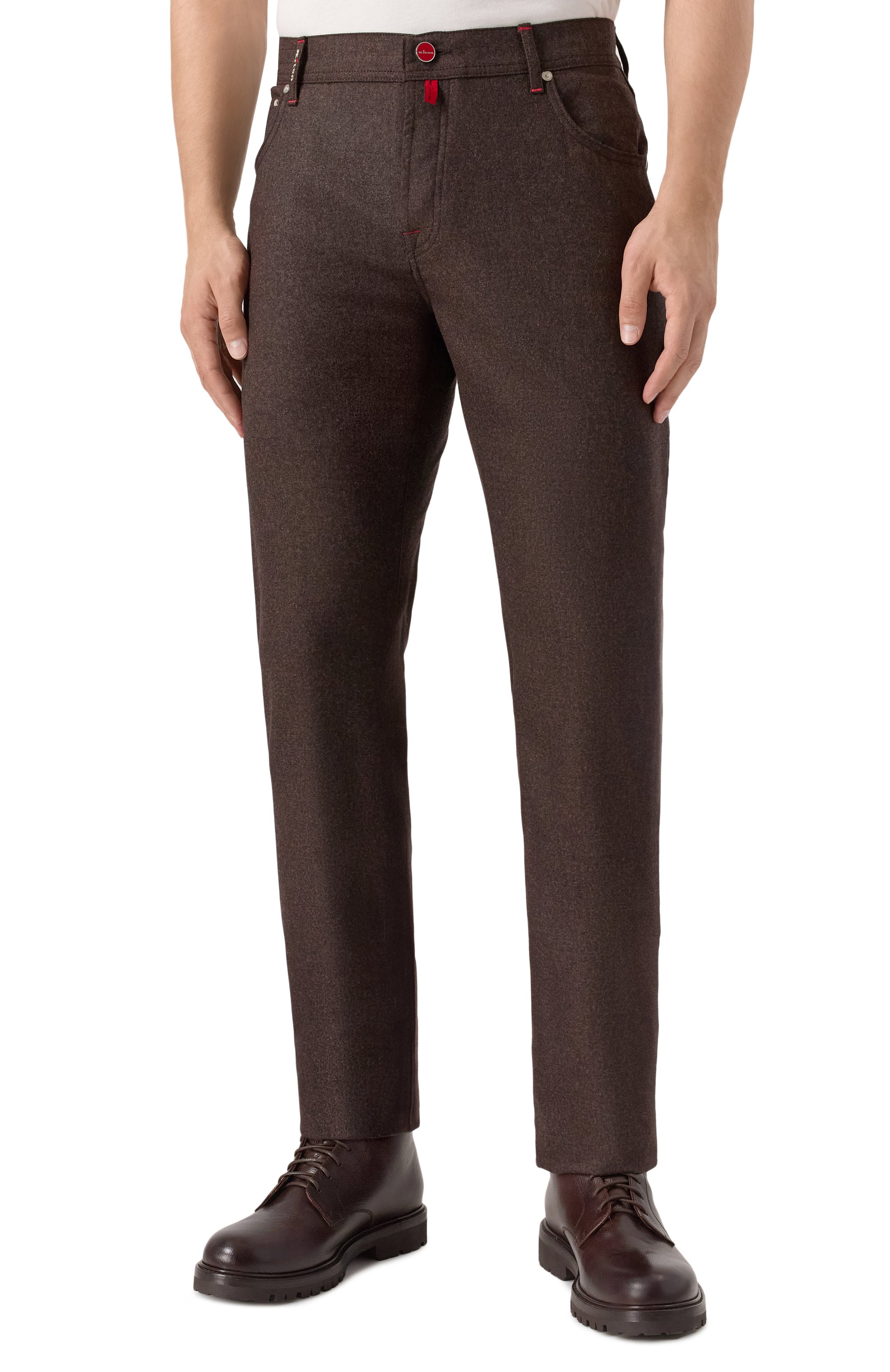 Шерстяные брюки KITON, арт. UPNJSK0124G07, фото 3