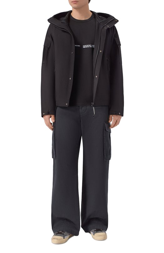 Хлопковая куртка C.P. Company 20CL0W003A/110542A Чёрный  20CL0W003A/110542A Фото 2