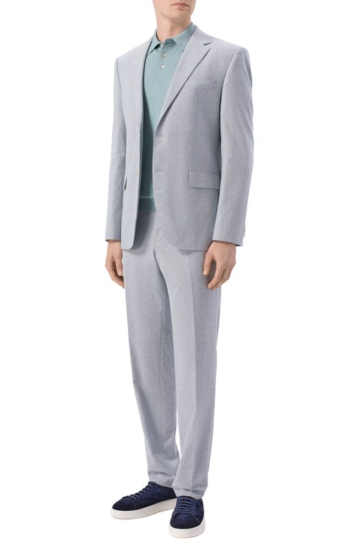 Костюм из вискозы и хлопка BOSS 50561822 Голубой 50561822