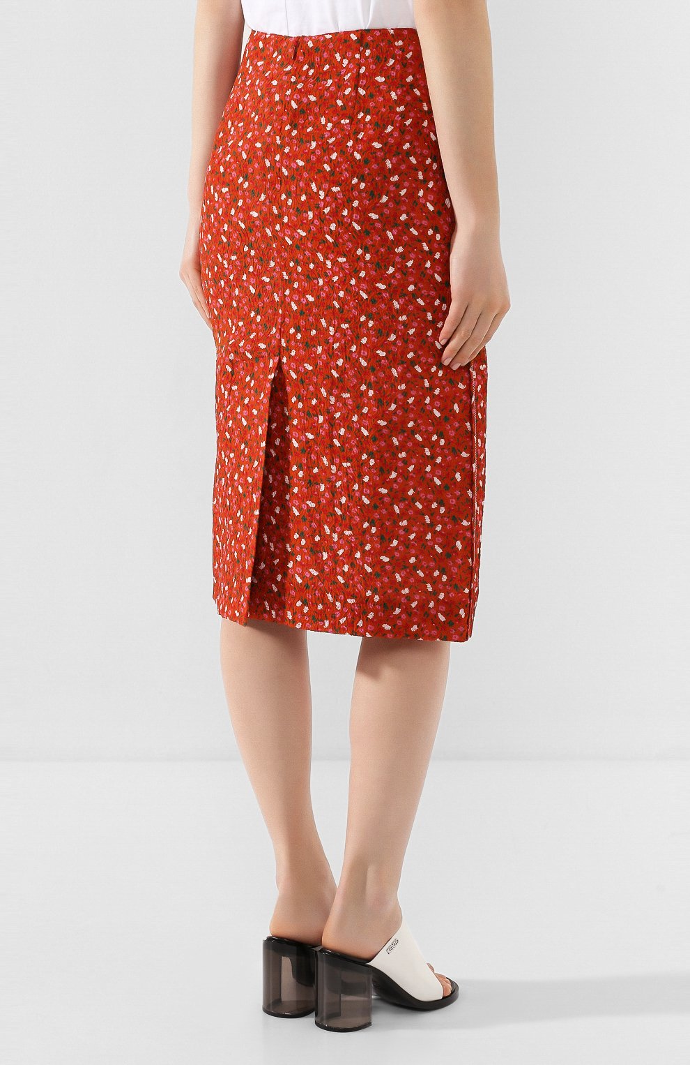 Юбка из смеси вискозы и шелка MARNI, арт. G0MAP26U01/TV746, фото 4