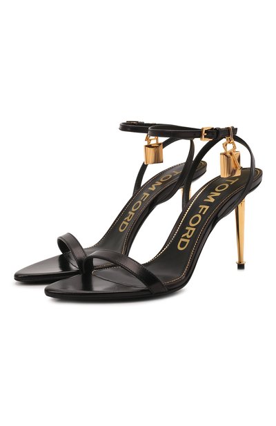 Кожаные босоножки padlock TOM FORD, арт. W2748T-LKD002, фото 1