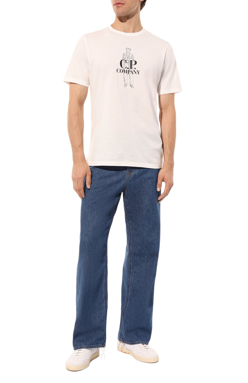 Хлопковая футболка C.P. COMPANY, арт. 15CMTS140A005100W, фото 2