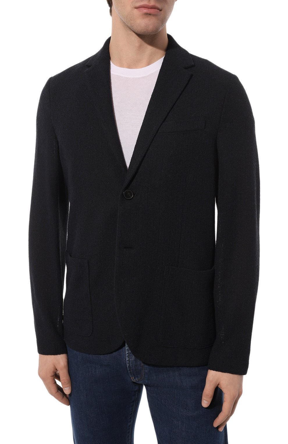 Хлопковый пиджак HARRIS WHARF LONDON, арт. C8Z22PXE, фото 3