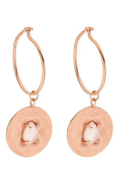 Серьги с розовым кварцем: телец MOONKA, арт. in-er-qrz, фото 3