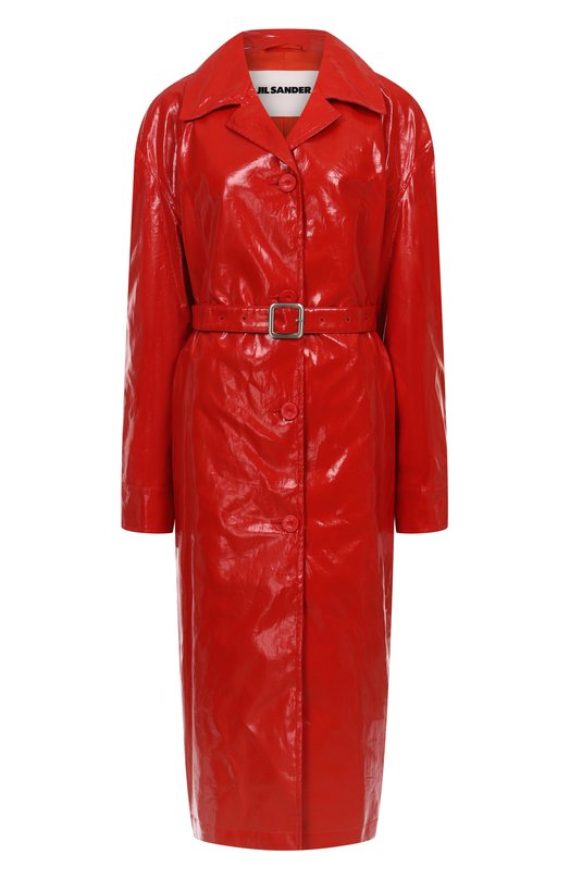 Льняной плащ Jil Sander J03SW0009/J60087 Красный J03SW0009/J60087