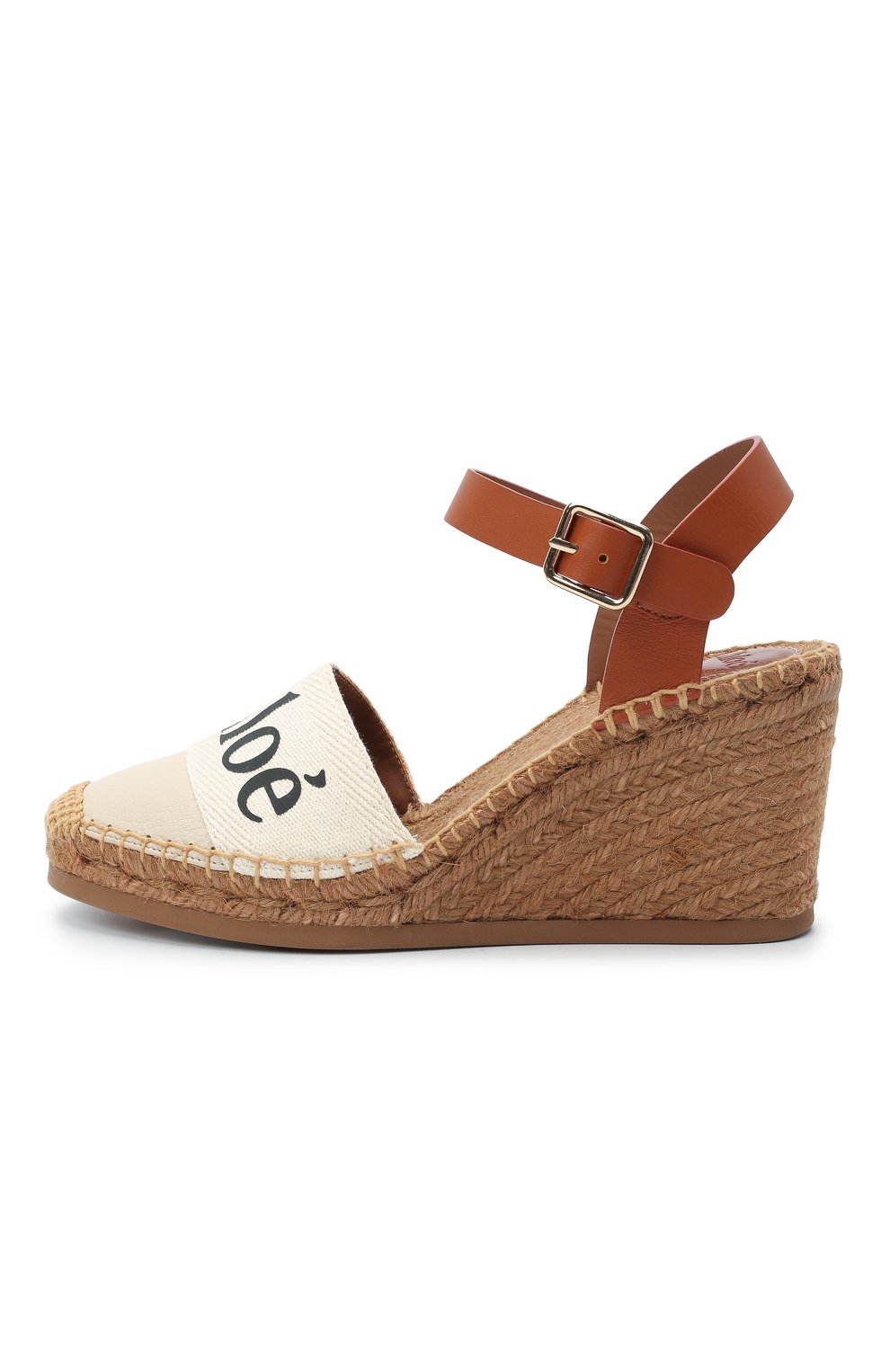 Комбинированные босоножки woody CHLOÉ, арт. CHC21U448R4, фото 3