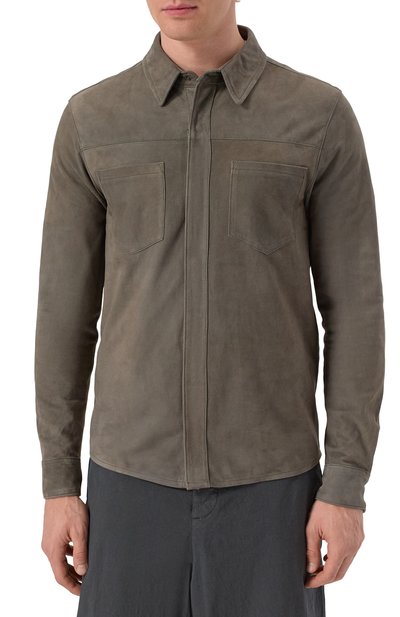 Замшевая рубашка GIORGIO BRATO, арт. GU25S9812NAPSTM, фото 3