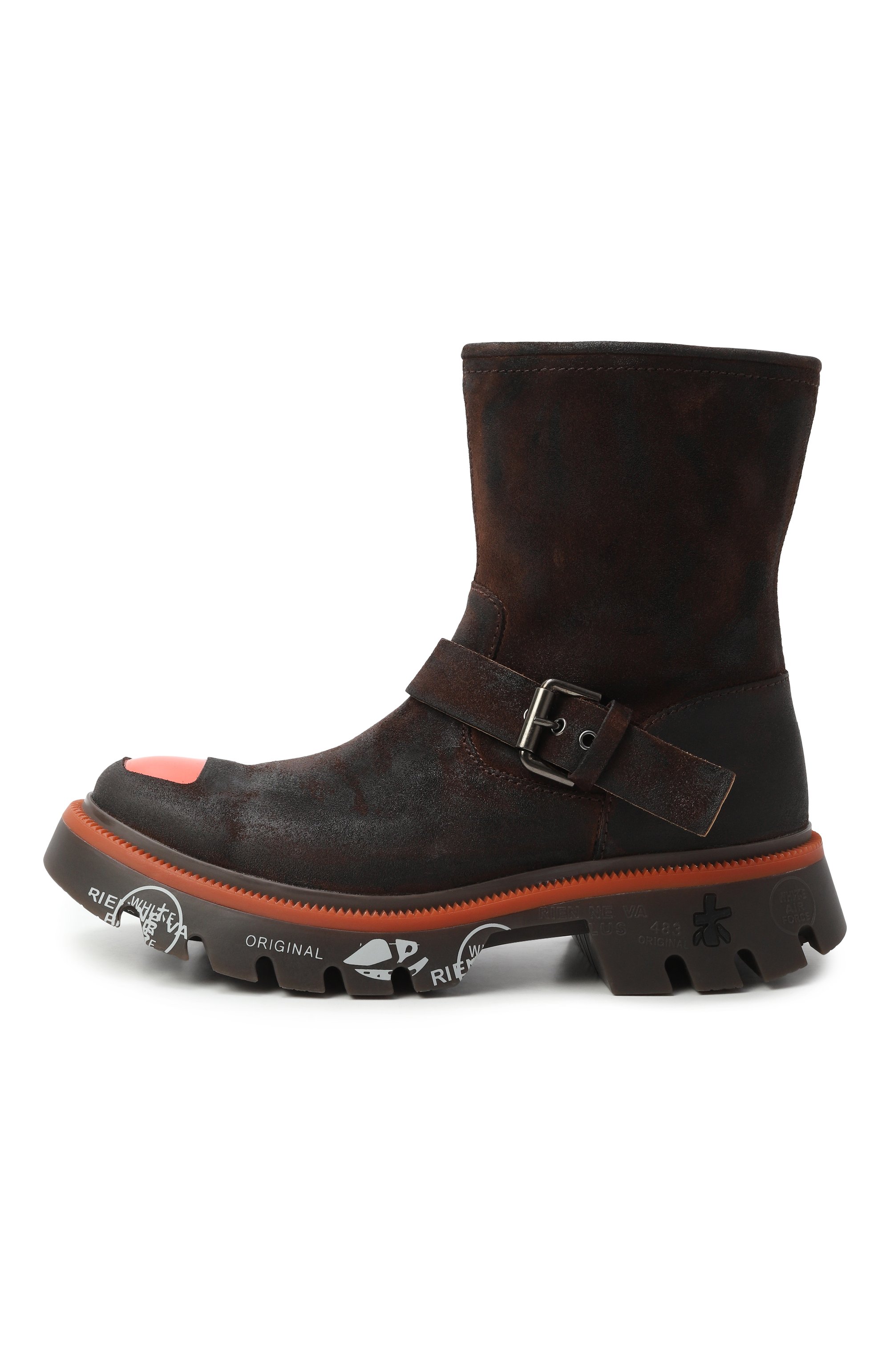 Замшевые ботинки camden PREMIATA темно-коричневого цвета по цене 38450 руб., арт. CAMDEN/VAR 467, фото 4 Замшевые ботинки camden PREMIATA, арт. CAMDEN/VAR 467, фото 4