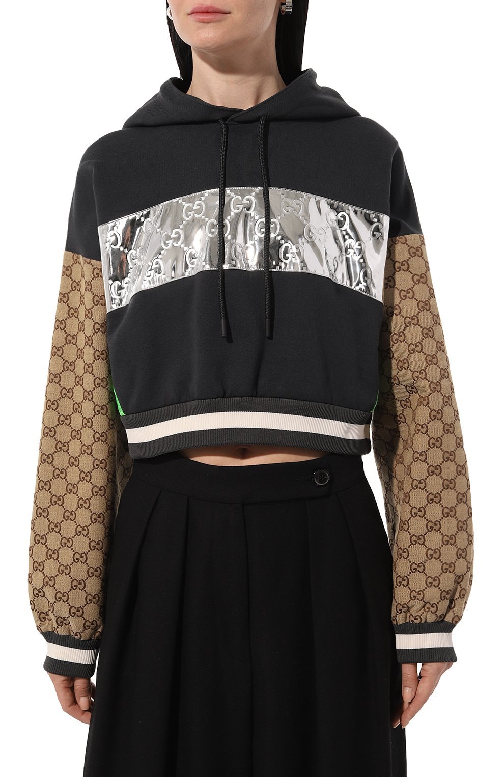 Хлопковое худи GUCCI, арт. 753561/XJFT8, фото 3