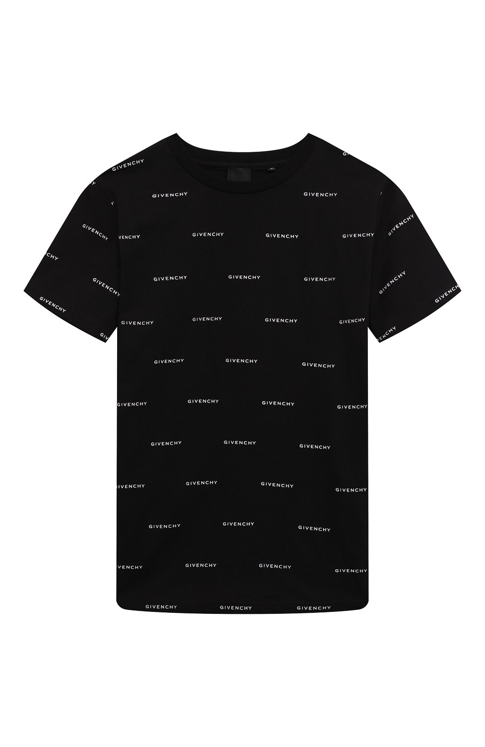 Хлопковая футболка GIVENCHY черного цвета по цене 17550 руб., арт. H30168/6A-12A, фото 1 Хлопковая футболка GIVENCHY, арт. H30168/6A-12A, фото 1