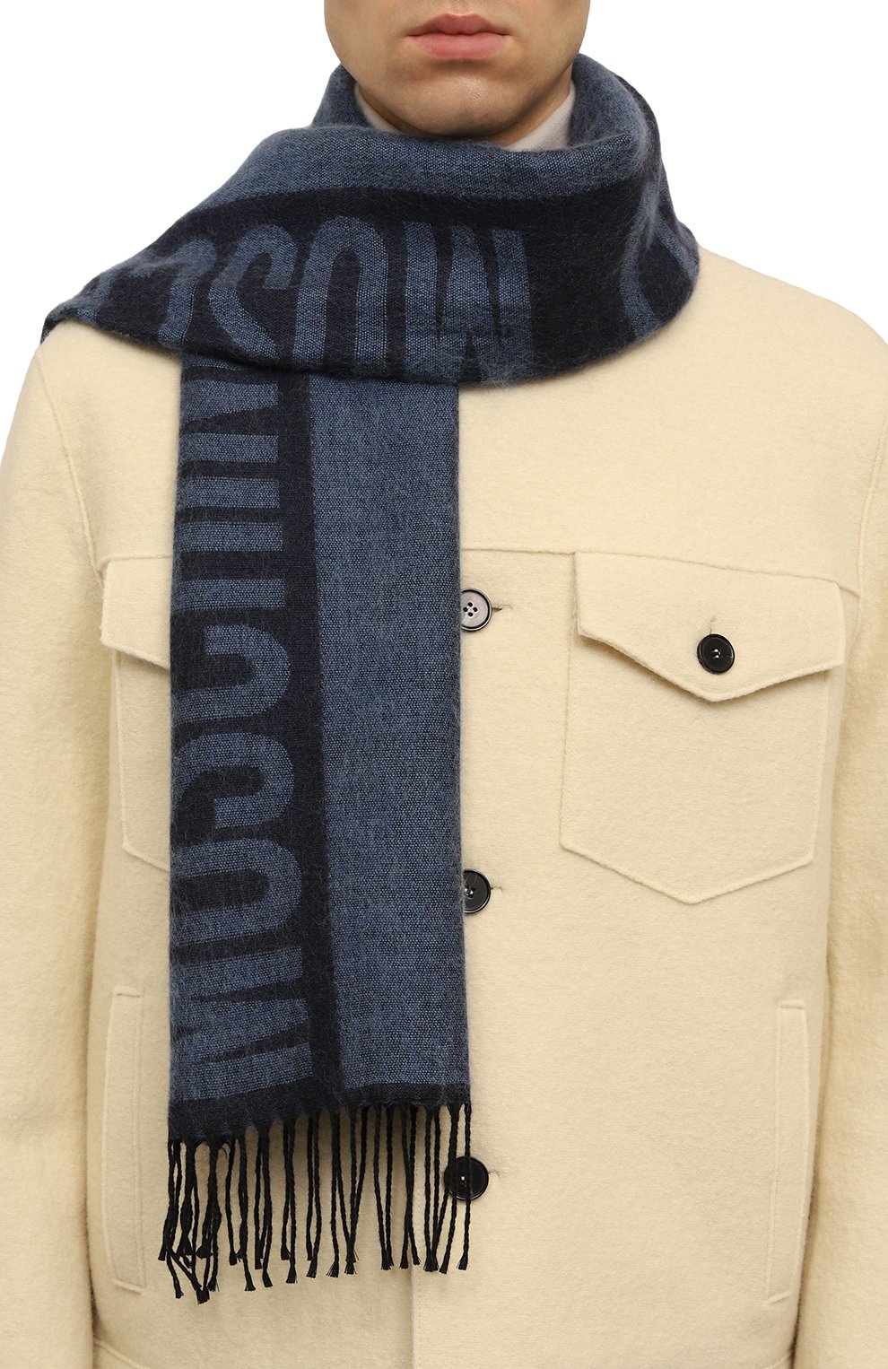 Шарф из шерсти и вискозы MOSCHINO, арт. 30770/M3185, фото 2