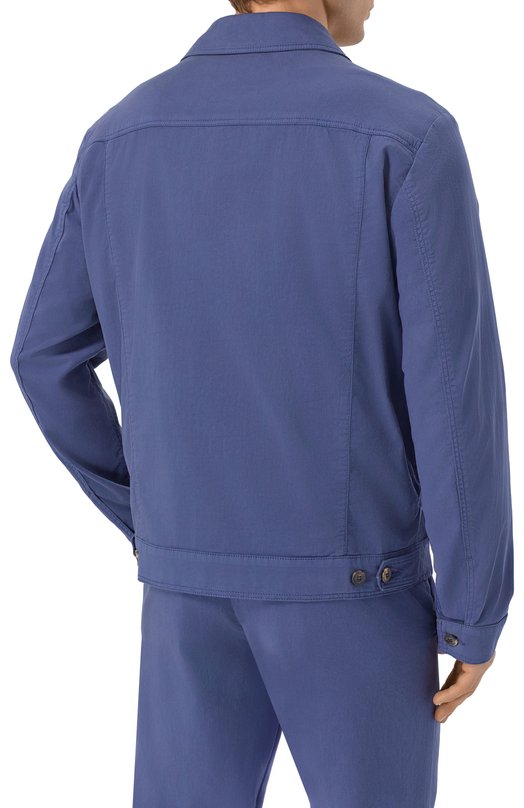 Куртка-рубашка из хлопка и шелка MVST M26.CSM.J402/TFANT Синий  M26.CSM.J402/TFANT Фото 4