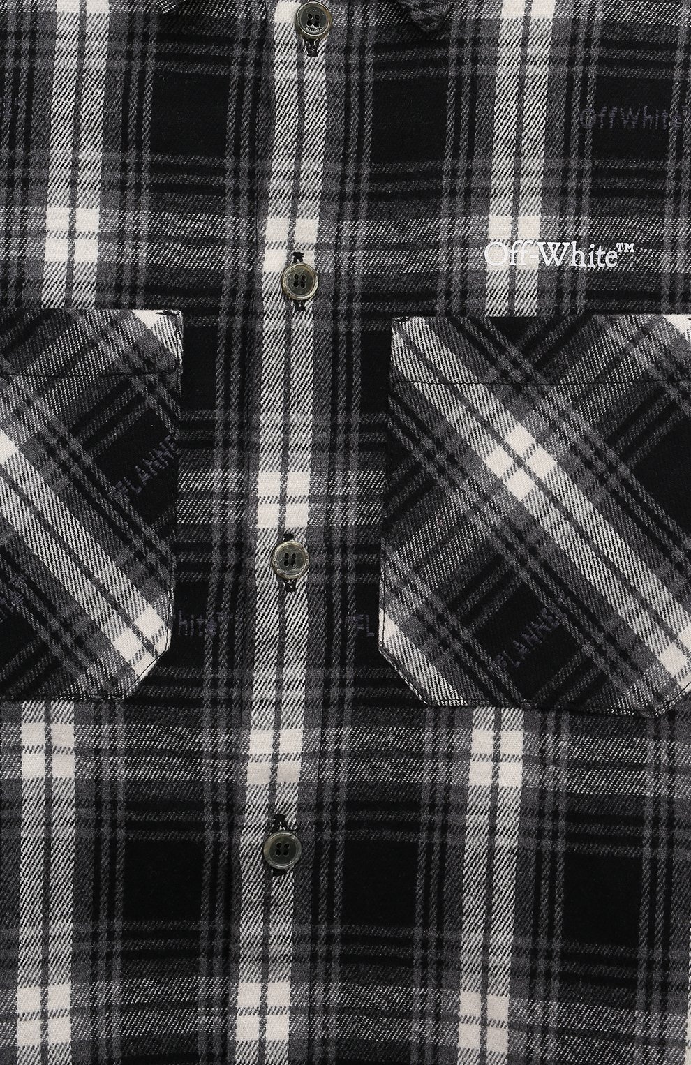 Хлопковая рубашка OFF-WHITE, арт. 0BGA001F23FAB002, фото 3