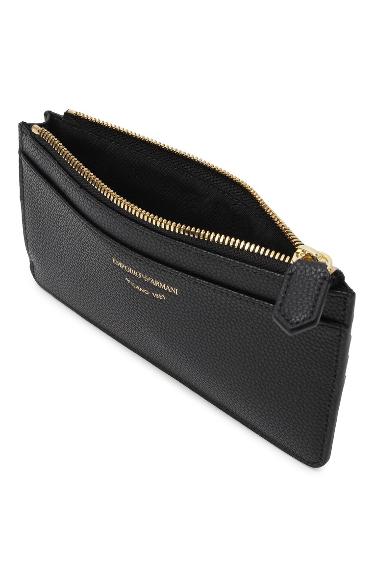 Женский футляр для кредитных карт myea EMPORIO ARMANI черного цвета, арт. EW000547/AF11953 | Фото 3 (Нос: Не проставлено; Материал: Пластик)