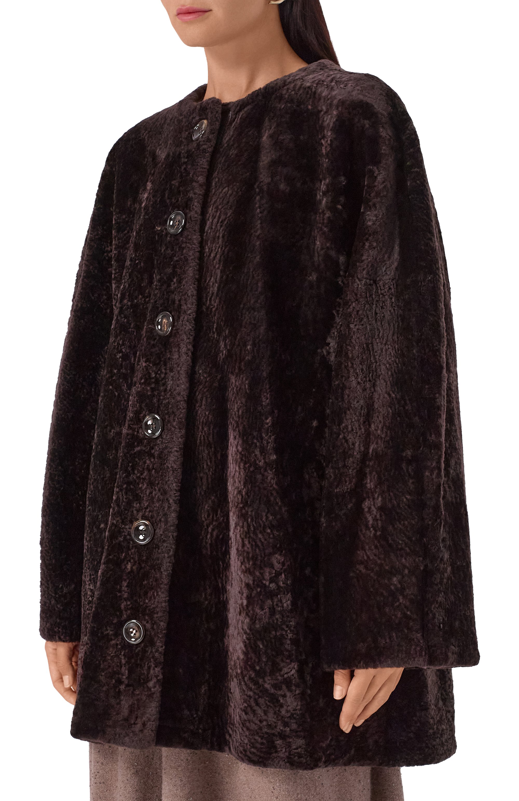 Дубленка из овчины MANZONI24, арт. 25M1594-S23NL8D/48, фото 3