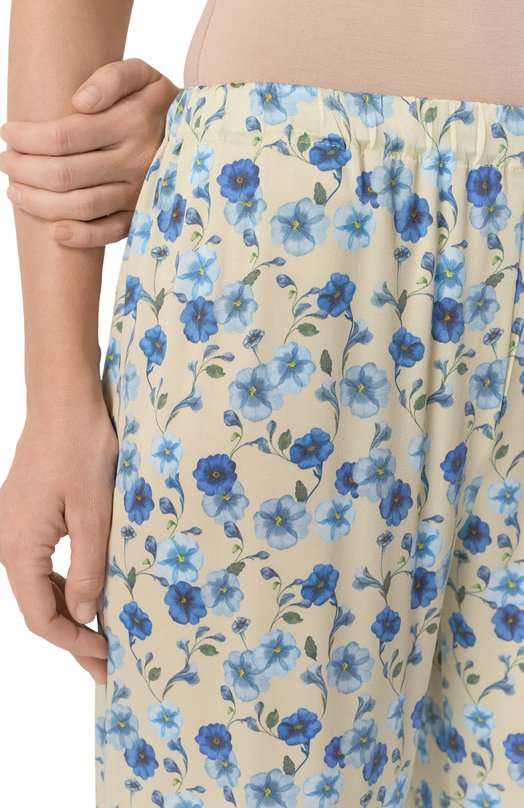 Шелковые брюки PRIMROSE 7W.500B.FLW01 Кремовый  7W.500B.FLW01 Фото 5