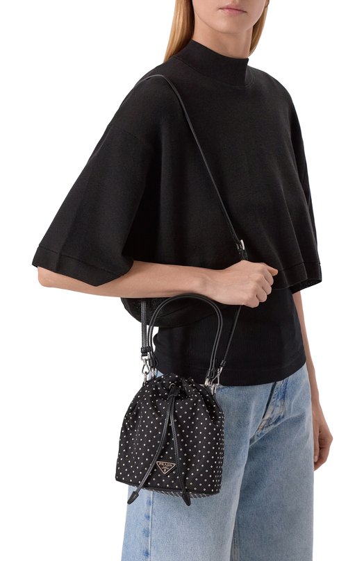Сумка Re-Nylon mini Prada 1BE067/2HGV Чёрный  1BE067/2HGV Фото 2