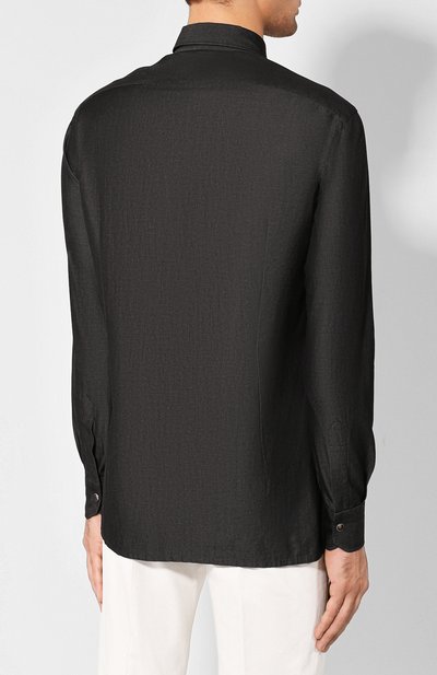 Хлопковая рубашка KITON, арт. UMCNERHH0702801, фото 4