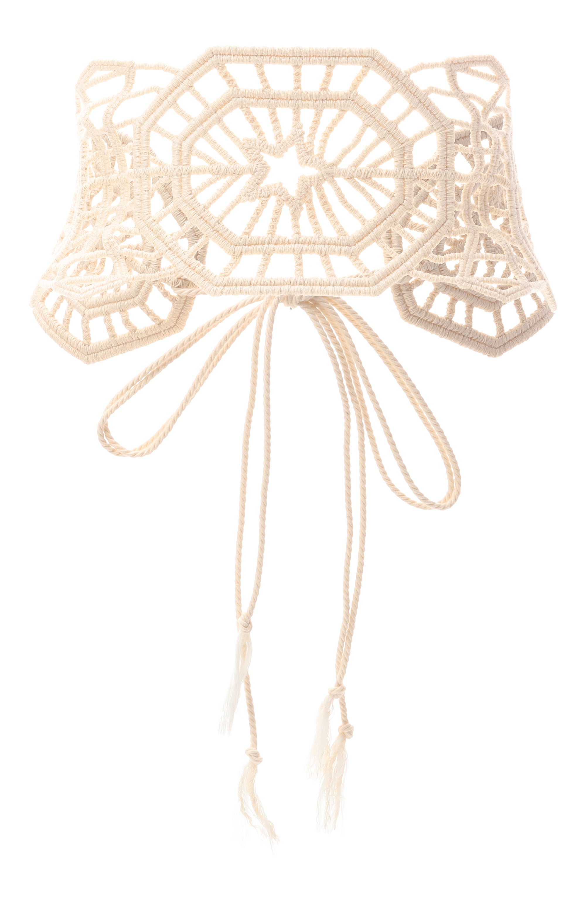 Хлопковый пояс LORENA ANTONIAZZI кремового цвета по цене 18450 руб., арт. R25270CT31A/9636, фото 1 Хлопковый пояс LORENA ANTONIAZZI, арт. R25270CT31A/9636, фото 1