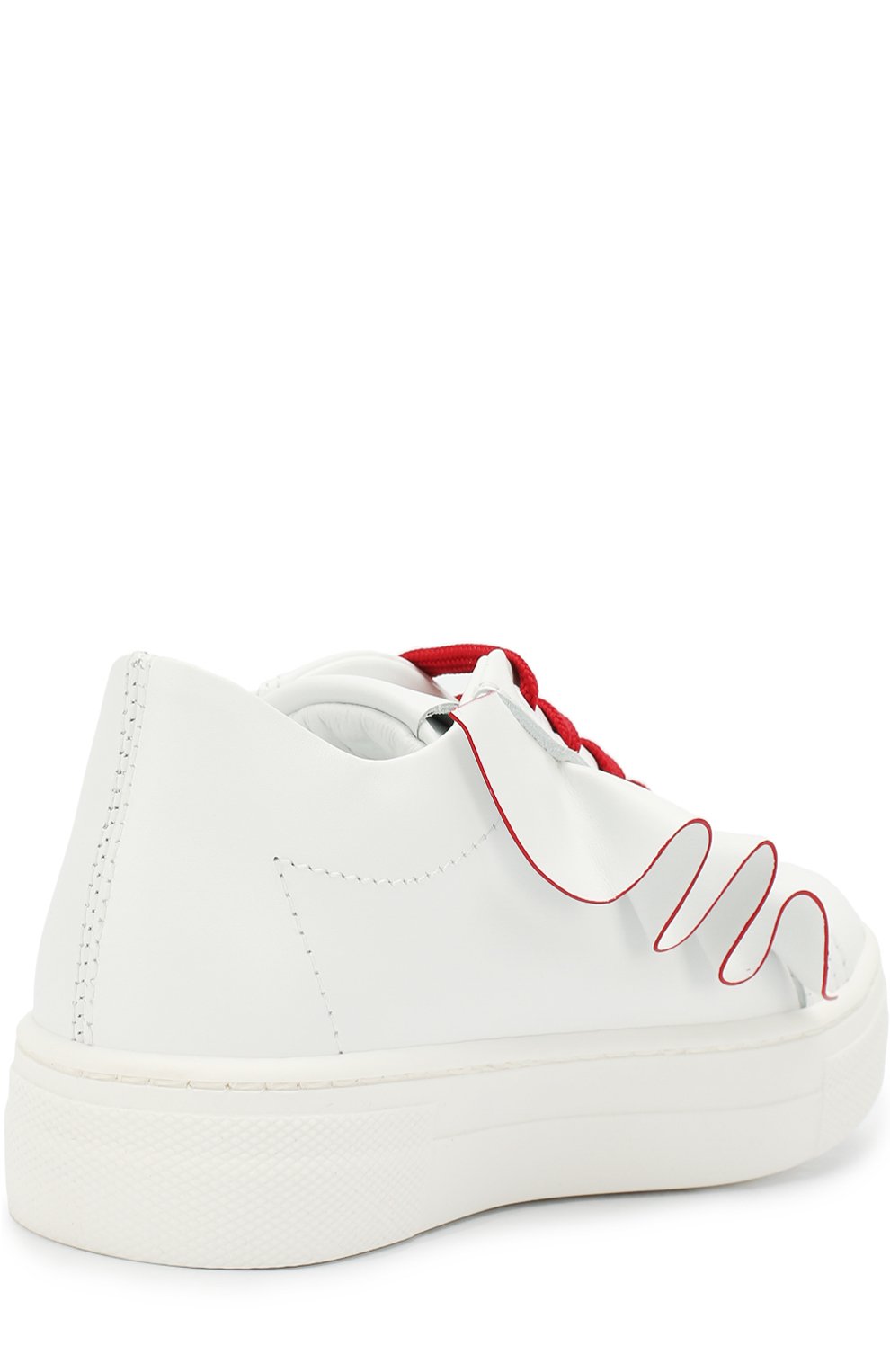 Кожаные кеды с оборками на толстой подошве FENDI, арт. JFR193/A1T0/24-27, фото 3