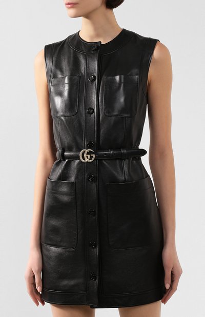 Кожаное платье GUCCI, арт. 599065/XNAH0, фото 3