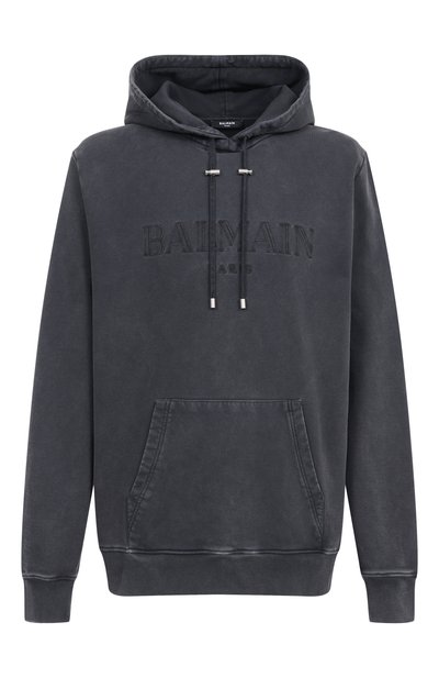 Мужской хлопковое худи BALMAIN, арт. EH1JT047/BC72