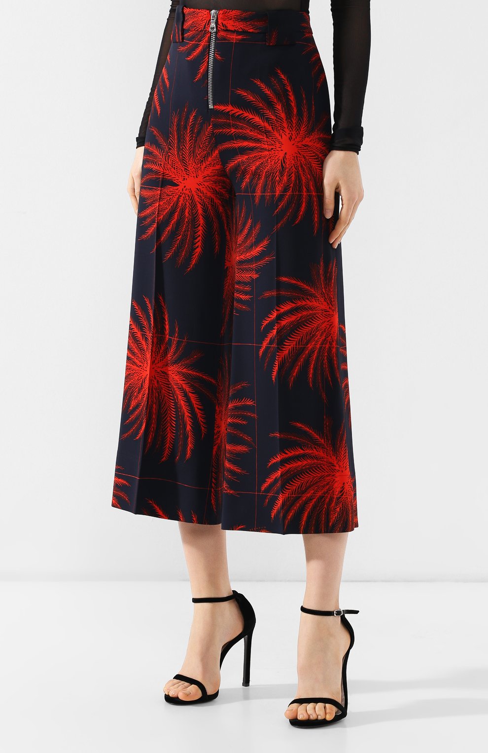 Кюлоты из вискозы VICTORIA, VICTORIA BECKHAM, арт. TRVV 117 PSS19 PRINTED HEAVY CREPE, фото 3