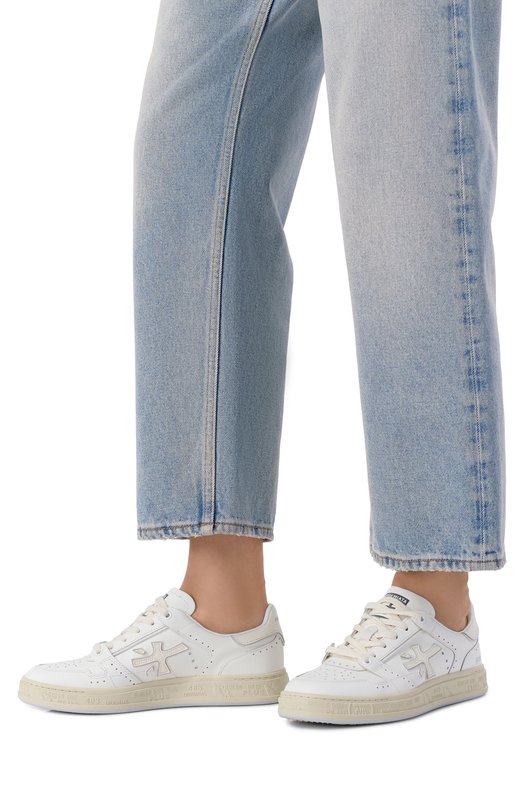 Кожаные кеды Quinn-D Premiata QUINND/VAR 8215 Белый  QUINND/VAR 8215 Фото 2