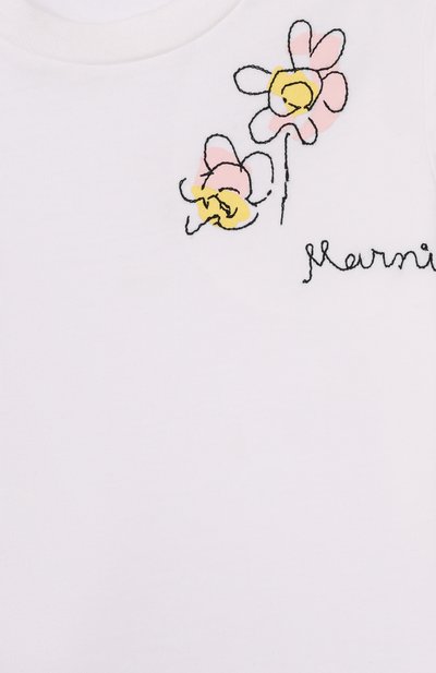 Хлопковая футболка MARNI, арт. M01624/M00SG, фото 3
