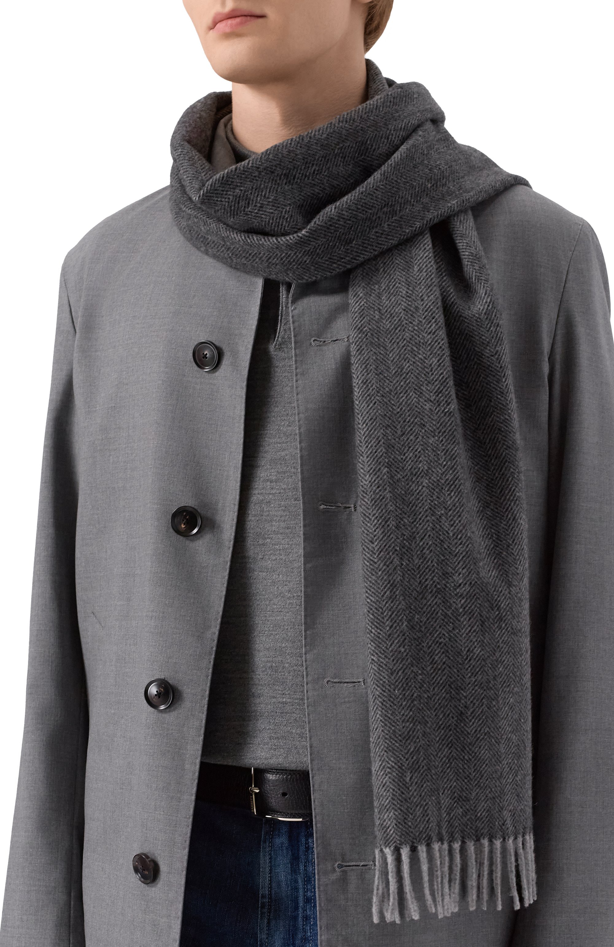 Шарф из шерсти и кашемира ANDREA CAMPAGNA, арт. 623253, фото 2