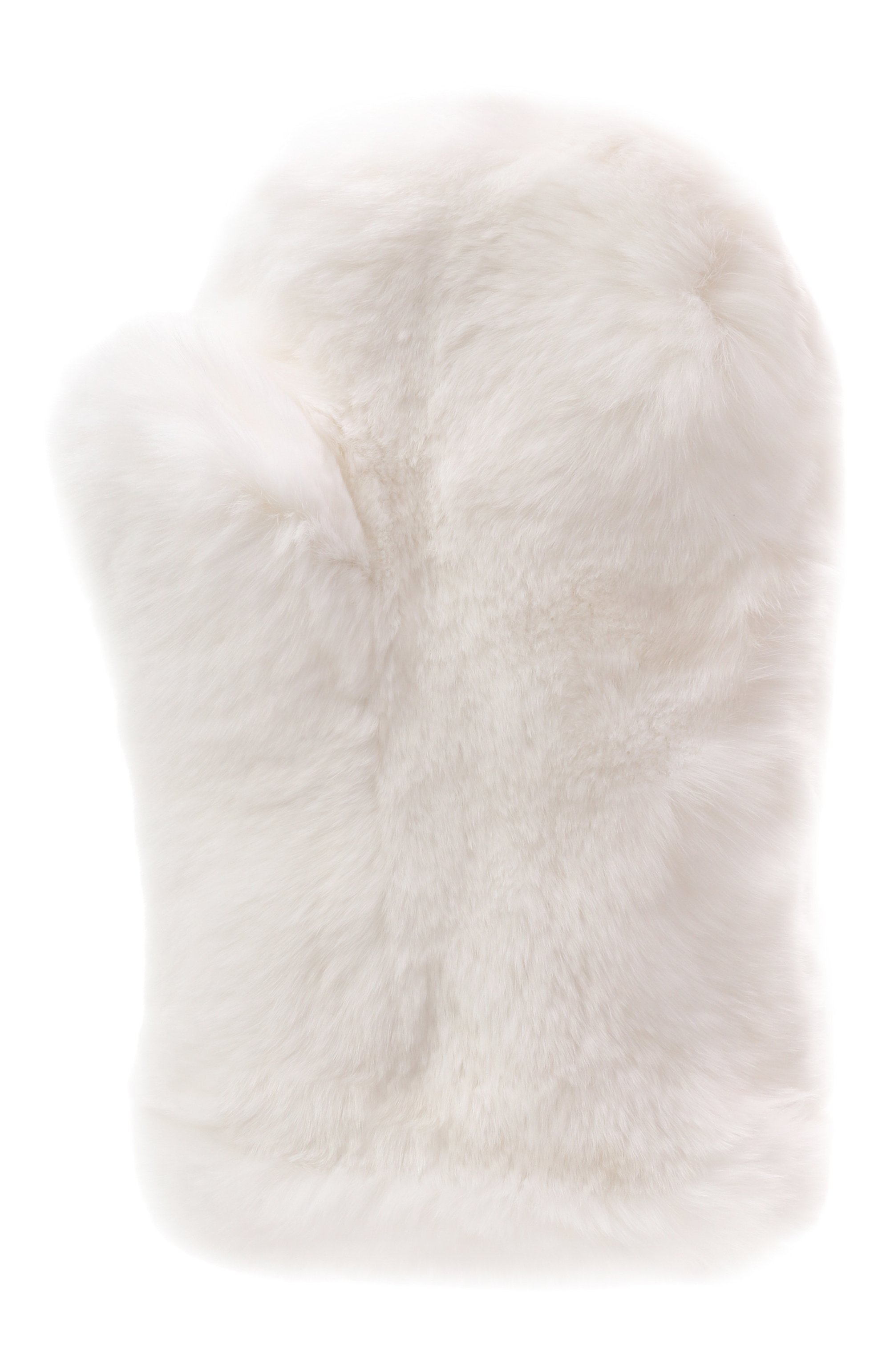 Меховые варежки из кролика YVES SALOMON ENFANT, арт. 26WEA302XXREXX, фото 2