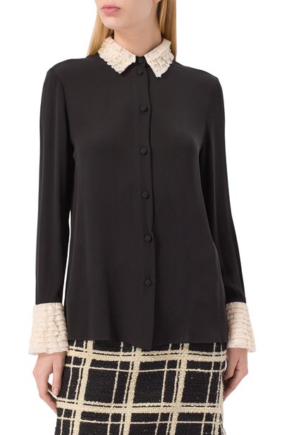 Шелковая блузка VALENTINO, арт. 6B3AB7321MH, фото 3