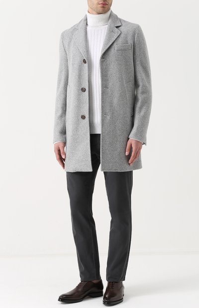 Шерстяной свитер фактурной вязки с воротником-стойкой ELEVENTY UOMO, арт. 979MA0227 MAG24014, фото 2