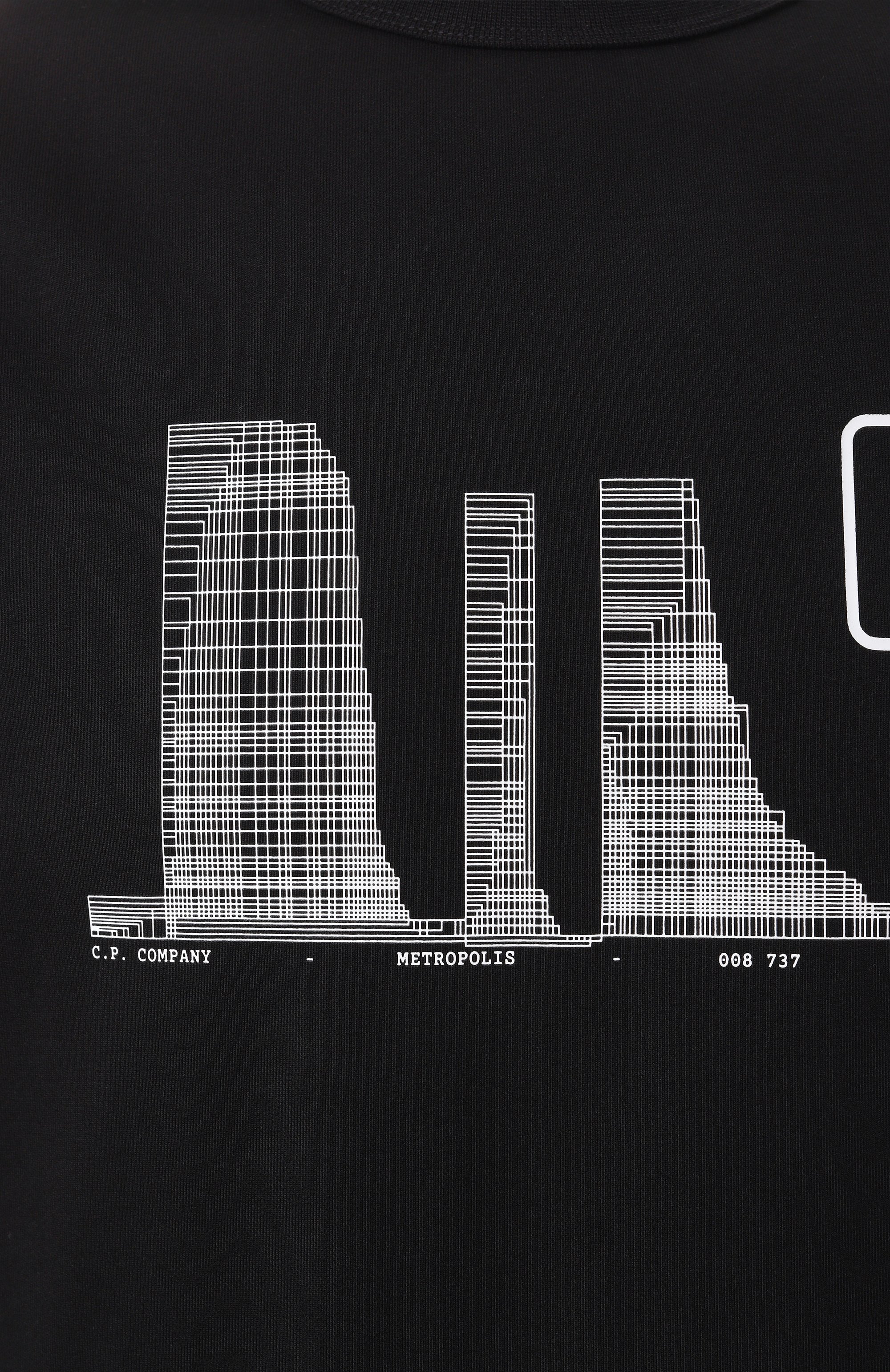Хлопковый свитшот C.P. COMPANY, арт. 18CLSS051A006452W, фото 6