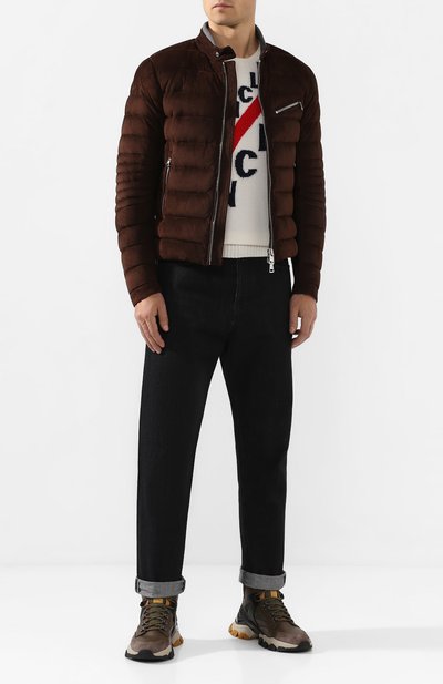 Замшевая куртка MONCLER, арт. E2-091-40917-80-57331, фото 2