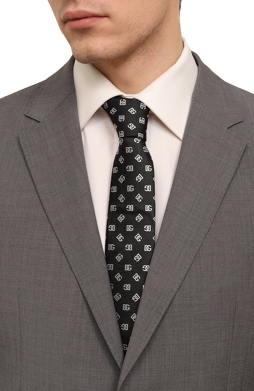 Шелковый галстук DOLCE & GABBANA, арт. GT149E/G0JQU, фото 2