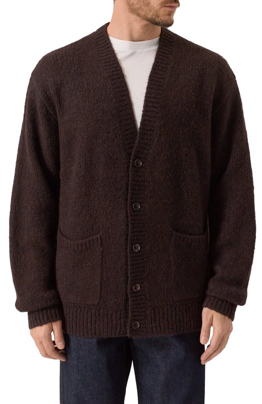 Шерстяной кардиган Dries Van Noten 021224-2709-704 Коричневый  021224-2709-704 Фото 3