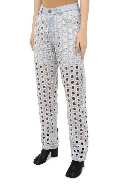 Джинсы MAISON MARGIELA голубого цвета по цене 59600 руб., арт. S51LA0127/S30617, фото 3 Джинсы MAISON MARGIELA, арт. S51LA0127/S30617, фото 3