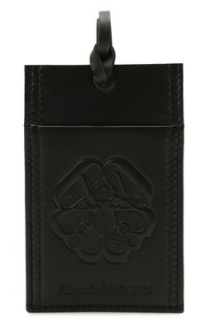 Мужской кожаный футляр для кредитных карт ALEXANDER MCQUEEN черного цвета, арт. 663103/1AAB2 | Фото 1 (Материал: Натуральная кожа; Нос: Не проставлено)