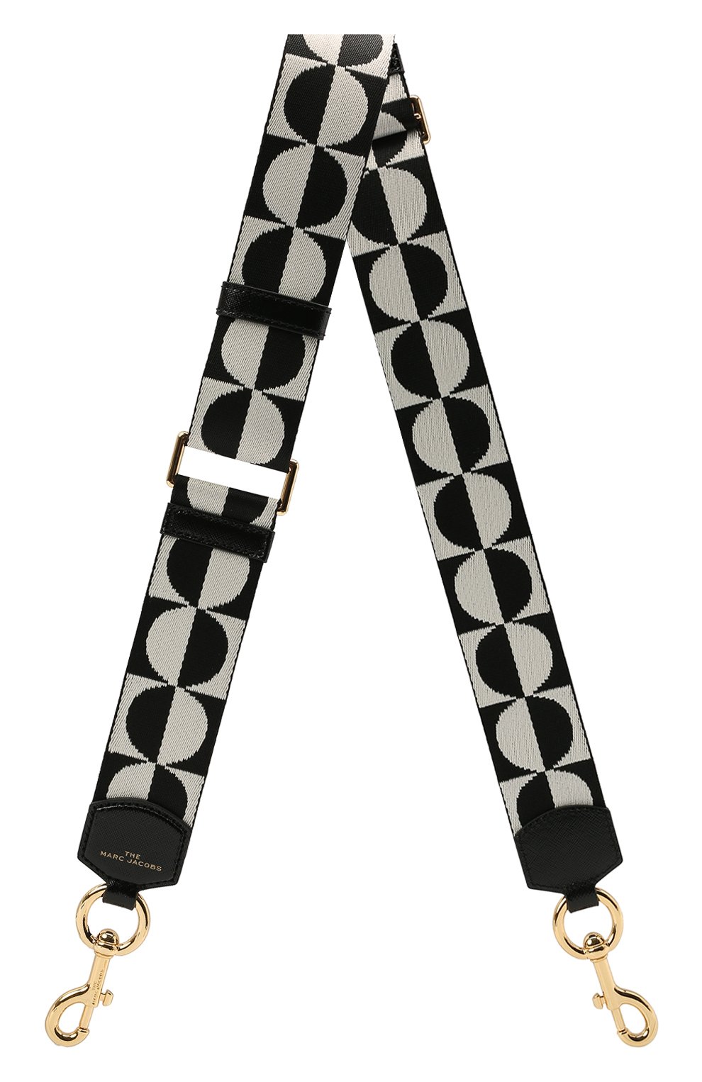 Ремень для сумки MARC JACOBS (THE) черно-белого цвета по цене 12300 руб., арт. S303M06SP21, фото 1 Ремень для сумки MARC JACOBS (THE), арт. S303M06SP21, фото 1