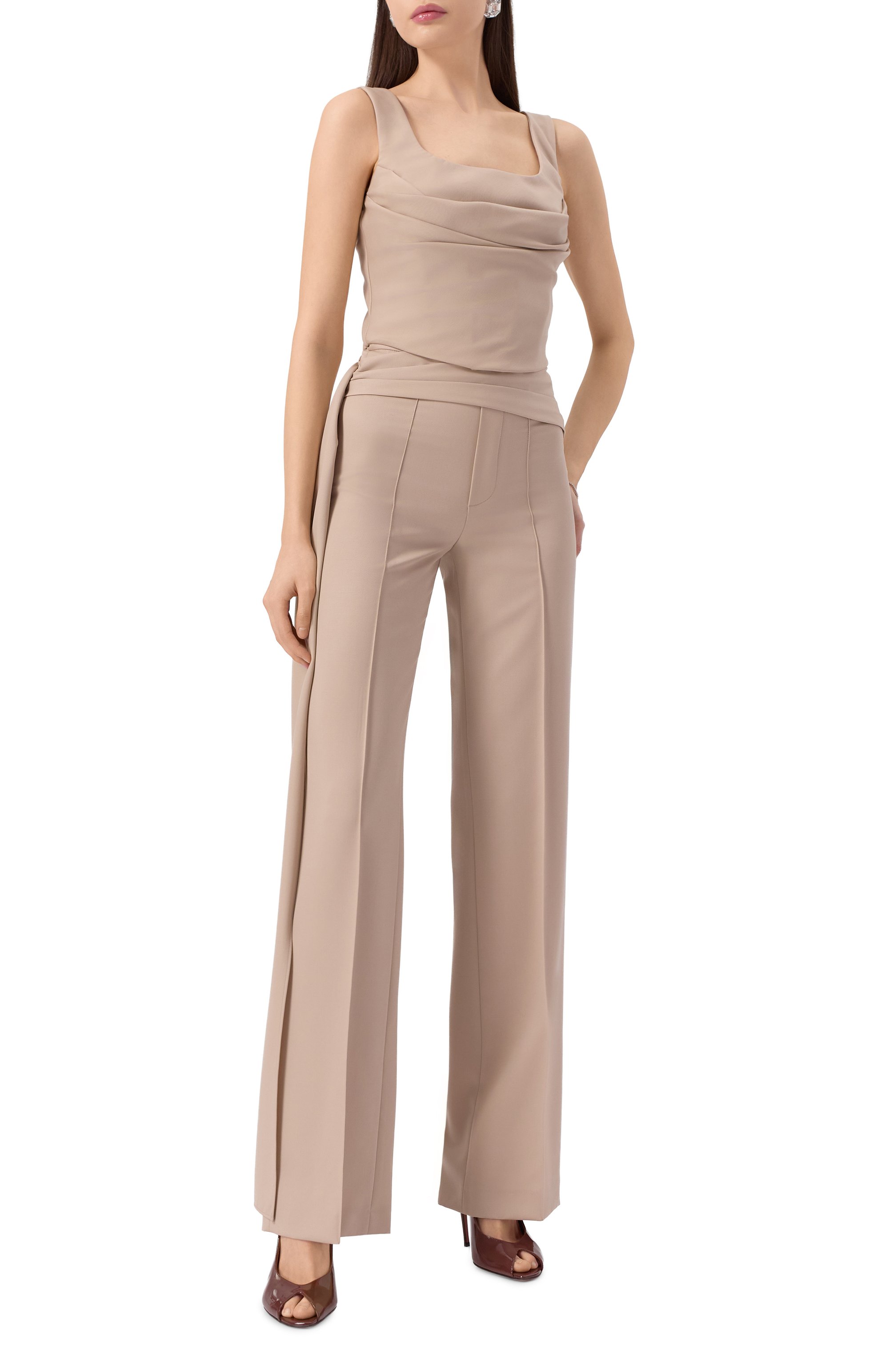 Шерстяные брюки GIUSEPPE DI MORABITO, арт. 04SSPA116 04410, фото 2