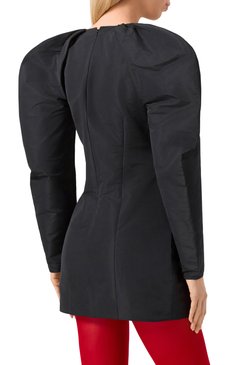 Женское платье NINA RICCI черного цвета, арт. 24ACR0036PL0440 | Фото 4 (Материал сплава: Проставлено; Материал внешний: Синтетический материал; Рукава: Длинные; Длина Ж (юбки, платья, шорты): Мини; Драгоценные камни: Проставлено; Случай: Коктейльный; Стили: Кэжуэл; Женское Кросс-КТ: Платье-одежда)
